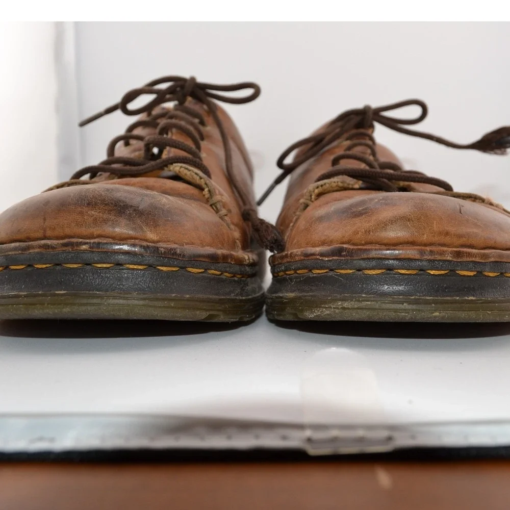 Dr Martens Healy Mens Brown Leather Lace Up‎ Shoes Size 9 USM/10 USL